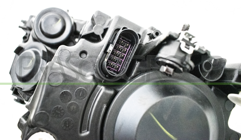 HEADLAMP LEFT H7+H21-ELECTRIC-WITH MOTOR-BLACK