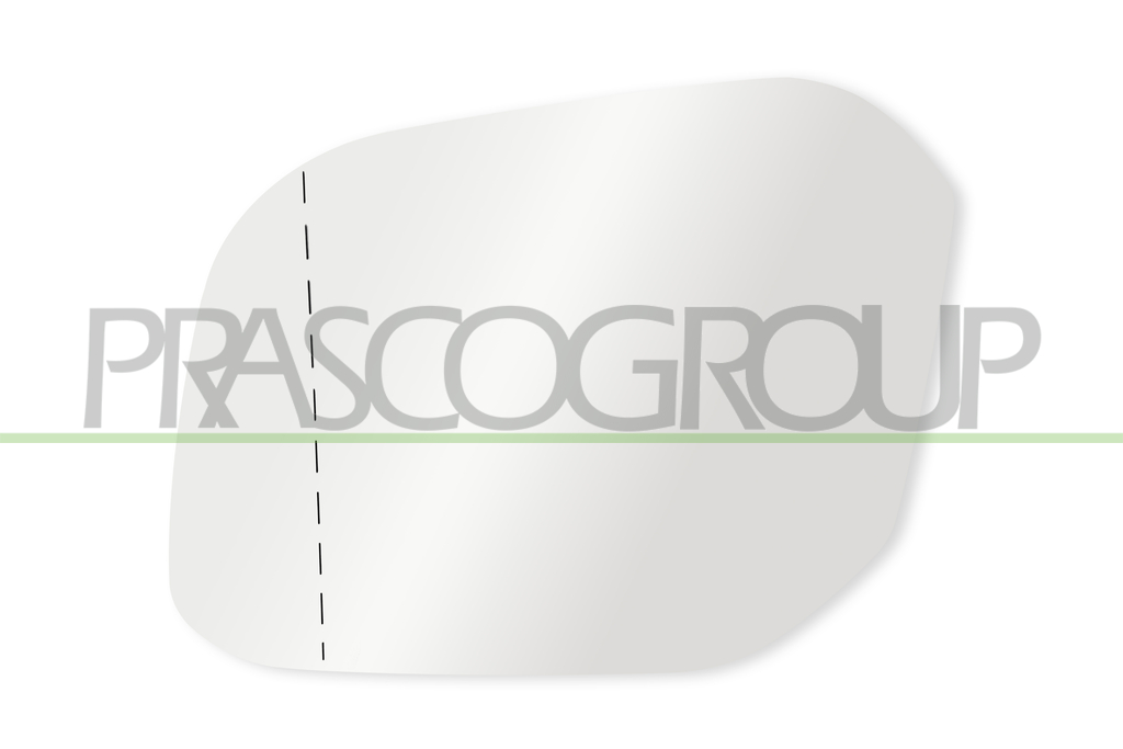 MIRROR GLASS BASE LEFT-ASPHERICAL/CHROME