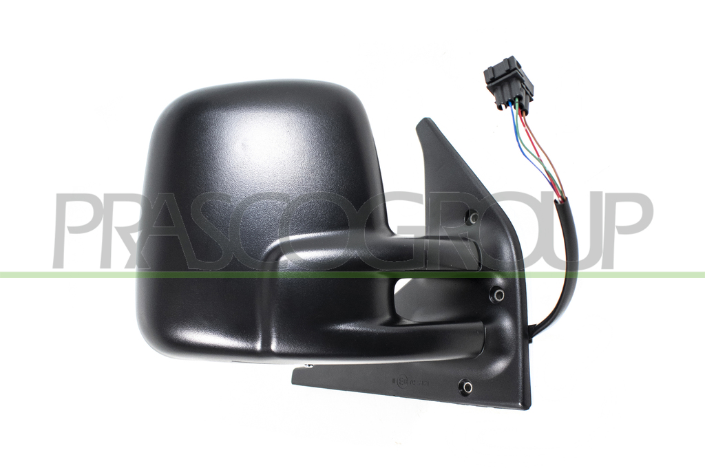 DOOR MIRROR RIGHT-ELECTRIC-BLACK-HEATED-CONVEX-CHROME