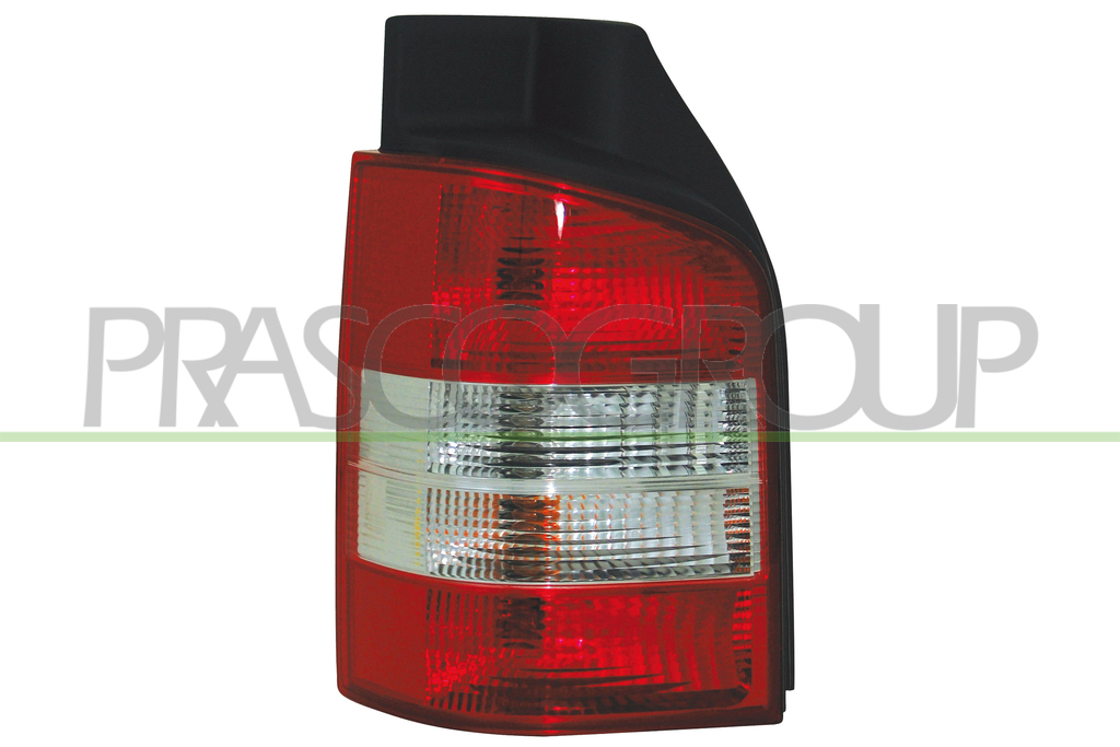 FEU D'AILE ARRIERE DROIT SANS PORTE LAMPE BLANC/ROUGE MOD. 2 PORTES-FOND NOIR