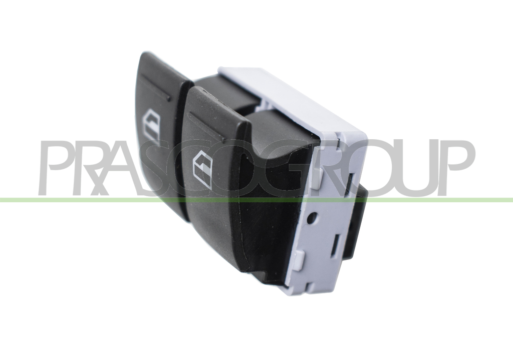 FRONT DOOR LEFT WINDOW REGULATOR PUSH-BUTTON PANEL-BLACK-2 SWITCHES-4 PINS