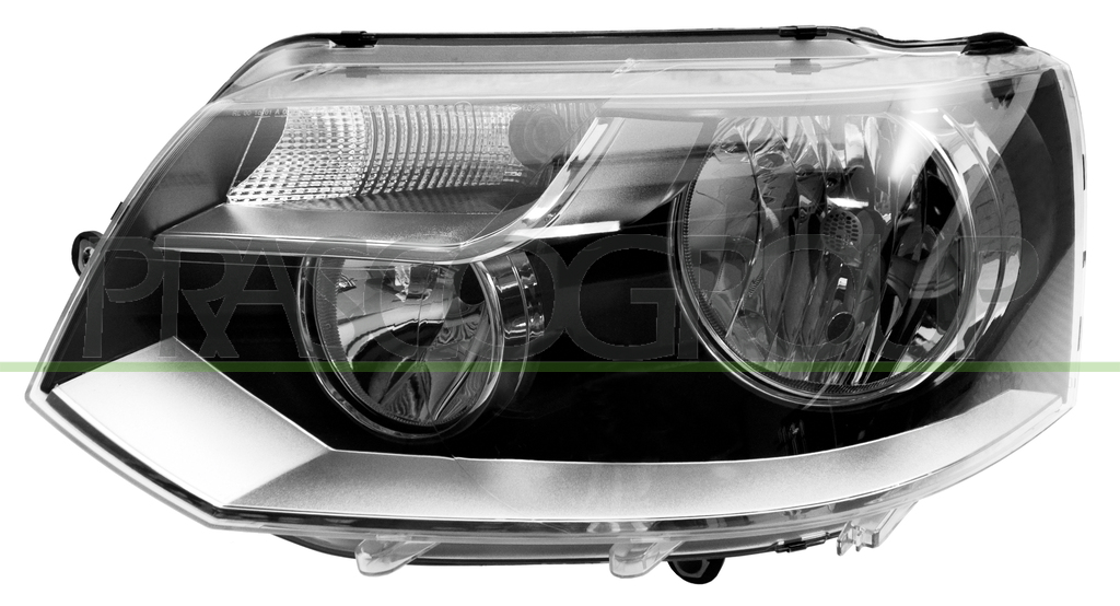 HEADLAMP LEFT H7+H15 ELECTRIC-WITH MOTOR