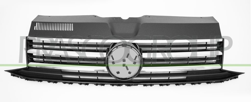 GRILLE CALANDRE COMPLETE NOIRE-AVEC CADRE ET MOULURE