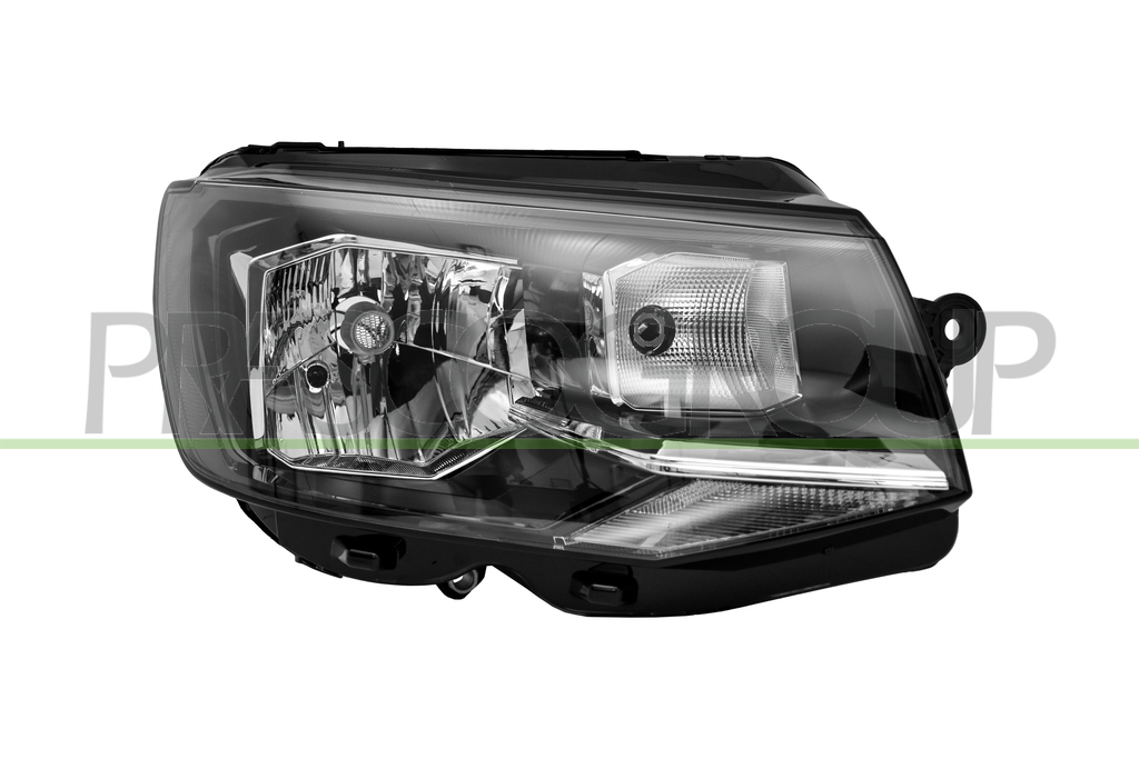 HEADLAMP RIGHT H4-ELECTRIC-WITH MOTOR-BLACK-VALEO TYPE
