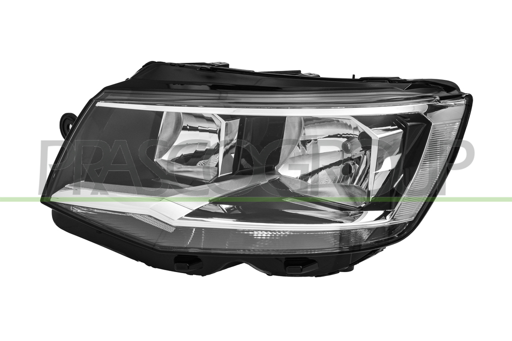 OPTICA IZQUIERDA H7+H7-ELECTRICA-CON MOTOR-NEGRA-CON BORDE CROMADO-MONAJE VALEO