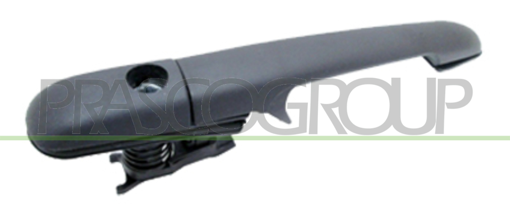 REAR DOOR HANDLE RIGHT/LEFT-OUTER-BLACK-WITH KEY HOLE