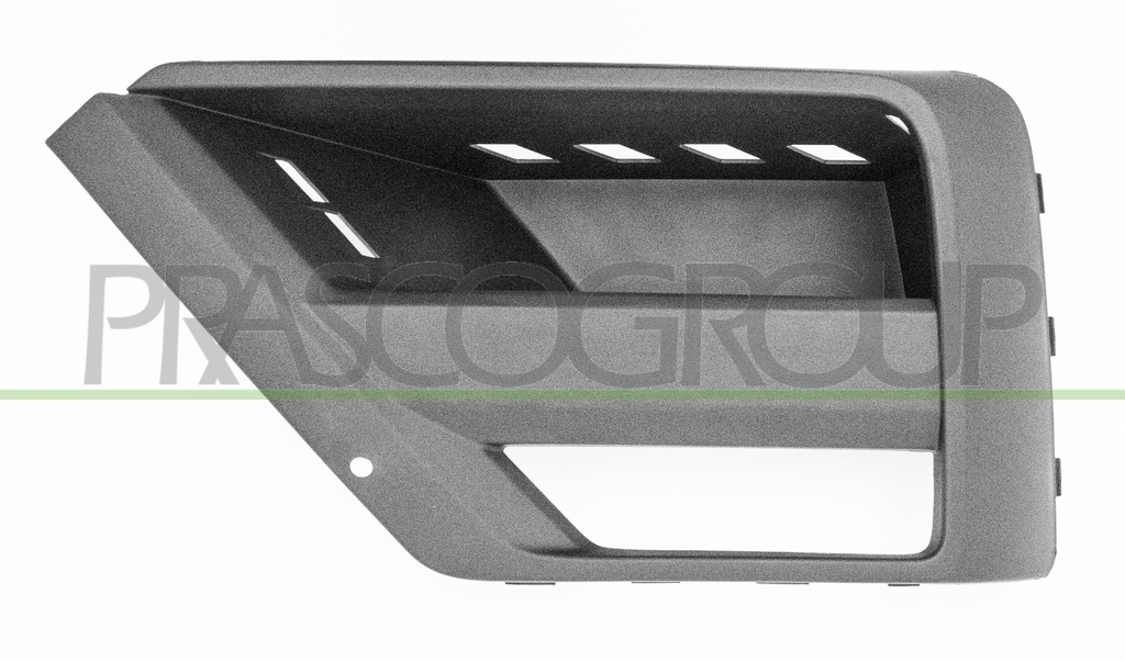 BUMPER GRILLE LEFT-BLACK-WITH FOG LAMP HOLES
