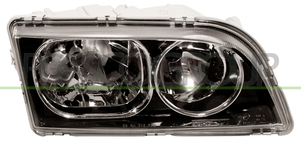 OPTICA DERECHA H7+HB3 ELECTRICA-SIN MOTOR-NEGRA