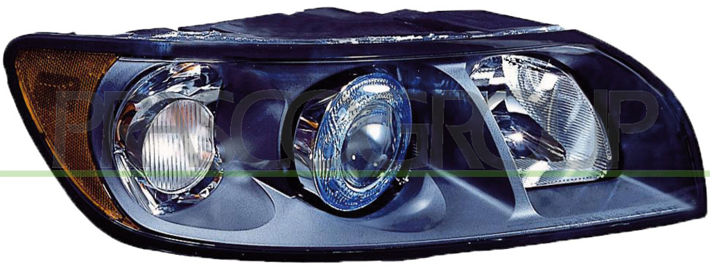 HEADLAMP RIGHT H7+HB3 ELECTRIC-WITH MOTOR MOD. V50-GRAY