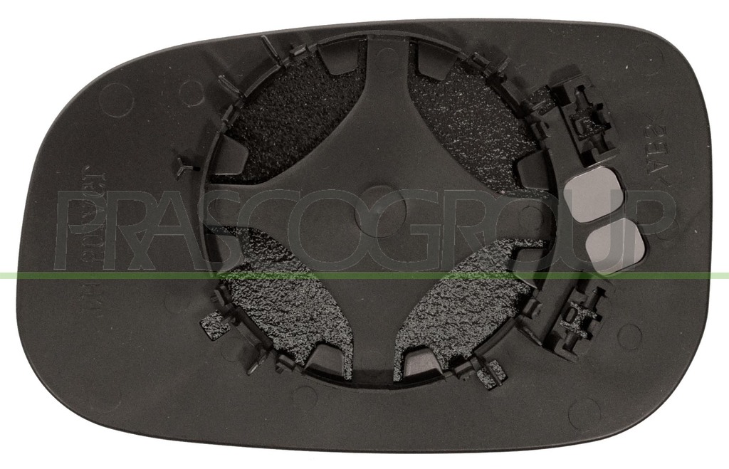 MIRROR GLASS BASE RIGHT-HEATED-ASPHERICAL-CHROME