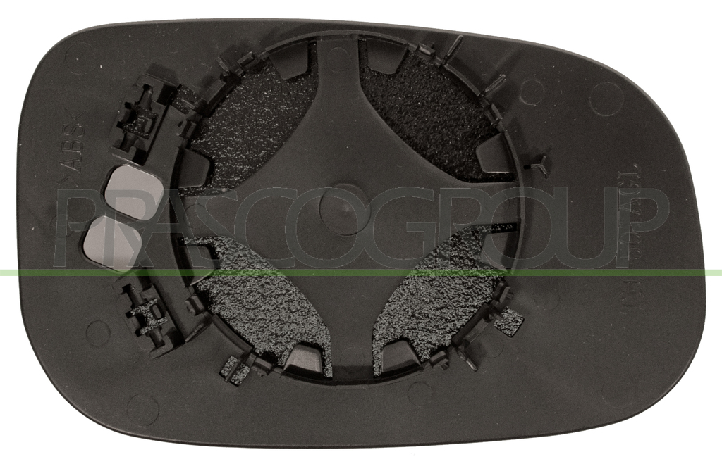 MIRROR GLASS BASE LEFT-HEATED-ASPHERICAL-CHROME