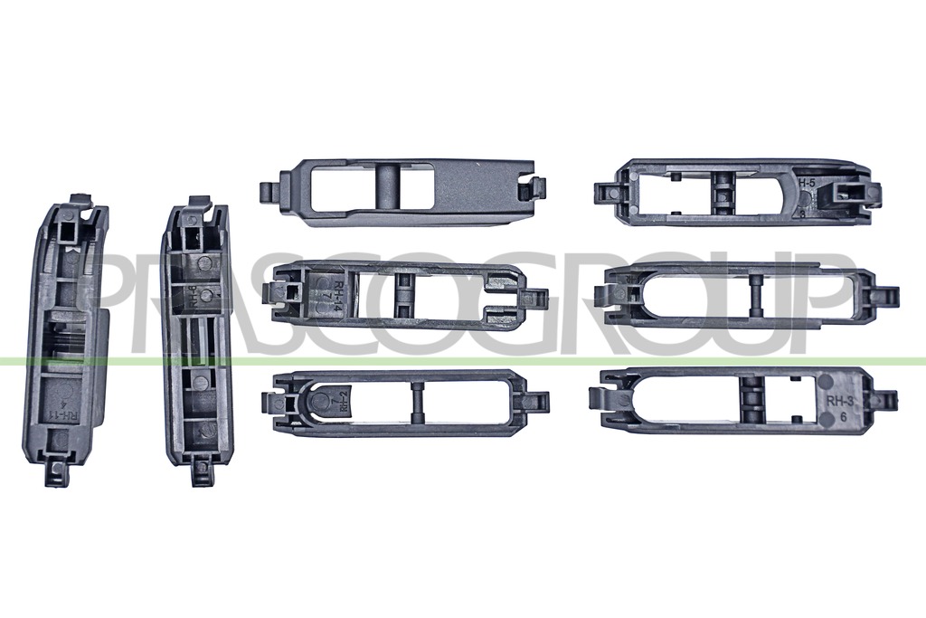 LIMPIAPARABRISAS TRASERO-ESTRUCTURA DE ARCO-12"/300 mm-8 ADAPTADORES