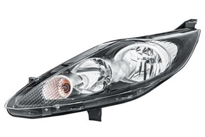 HALOGEN/FF-HAUPTSCHEINWERFER - FUR U.A. FORD FIESTA VI (CB1, CCN) - CHROM/SCHWARZ - ECE - FUR RECHTSVERKEHR - LINKS