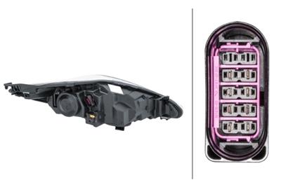 HALOGEN/FF-HAUPTSCHEINWERFER - FUR U.A. FORD FIESTA VI (CB1, CCN) - CHROM/SCHWARZ - ECE - FUR RECHTSVERKEHR - LINKS