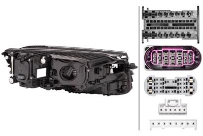 MATRICE-PROJECTEUR PRINCIPAL - GAUCHE - POUR P.E. VW TOUAREG (CR7)