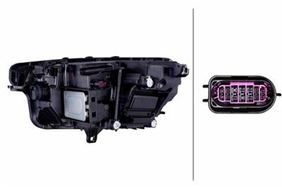 PROIETTORE ANTERIORE FULL LED 5 SPIE AUDI A6 E-TRON > 07/2024 CON REGOLAZIONE FARI RHD DX