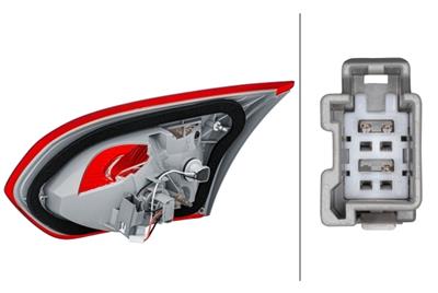 REARLIGHT - BULB - INNER SECTION - LEFT - FOR E.G. FORD FOCUS III SALOON