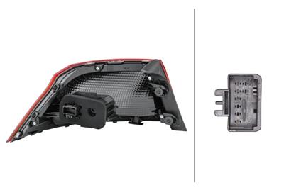 HECKLEUCHTE - LED - USSERER TEIL - RECHTS - FœR U.A. VW PASSAT (3G2, CB2)