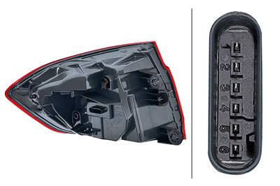 HECKLEUCHTE - LED - USSERER TEIL - RECHTS - FœR U.A. BMW 3 (F30, F80)