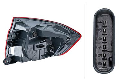 HECKLEUCHTE - LED - USSERER TEIL - LINKS - FœR U.A. BMW F30 LCI