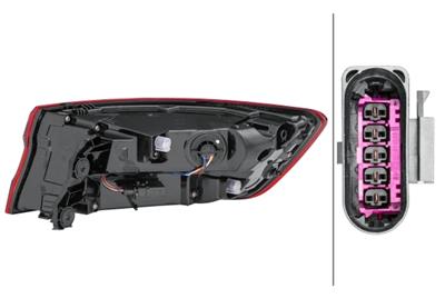 FEU ARRI‘RE - LED - PARTIE EXT’RIEURE - GAUCHE - POUR P.E. AUDI A4 (8W2, 8WC, B9