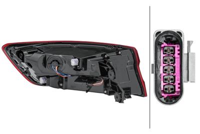 FEU ARRI‘RE - LED - PARTIE EXT’RIEURE - DROITE - POUR P.E. AUDI A4 (8W2, 8WC, B9