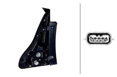 REARLIGHT - HYBRID - OUTER SECTION - RIGHT - FOR E.G. RENAULT GRAND SCãNIC IV (R
