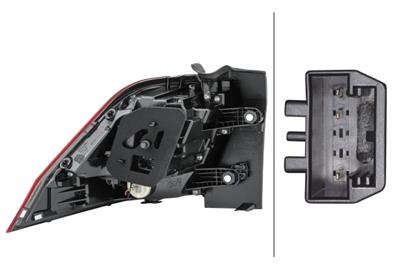 HECKLEUCHTE - LED - ˜USSERER TEIL/OBERER TEIL - RECHTS - F„R U.A. VW TIGUAN (AD1