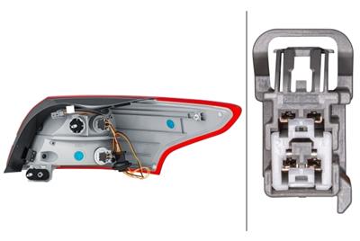 HECKLEUCHTE - GLœHLAMPE - USSERER TEIL - LINKS - FœR U.A. FORD FOCUS III SALOON