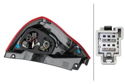 HECKLEUCHTE - HYBRID - RECHTS - FUER U.A. FORD FIESTA VI (CB1, CCN)