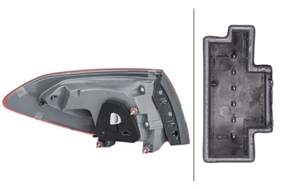 PILOTO POSTERIOR - H–BRIDA - PARTE EXTERIOR - DERECHA - POR EJ. MERCEDES-BENZ C-