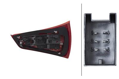 HECKLEUCHTE - GL„HLAMPE - LINKS - F„R U.A. AUDI A1 (8X1, 8XK)
