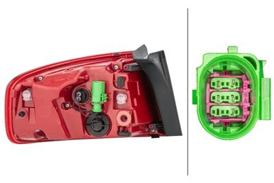 FANALE EST LED DX AUDI A4 11->