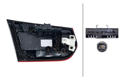 HECKLEUCHTE - HYBRID - INNERER TEIL - RECHTS - FœR U.A. BMW 3 (F30, F31, F80)