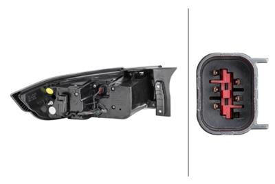 REARLIGHT - HYBRID - RIGHT - FOR E.G. RANGE ROVER EVOQUE CONVERTIBLE (L538)