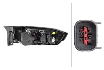 REARLIGHT - HYBRID - LEFT - FOR E.G. RANGE ROVER EVOQUE CONVERTIBLE (L538)
