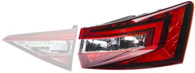 HECKLEUCHTE - LED - USSERER TEIL - LINKS - FœR U.A. SKODA SUPERB III ESTATE (3V