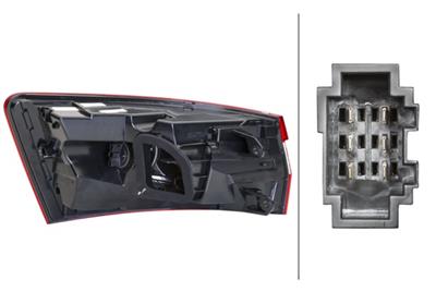 HECKLEUCHTE - LED - USSERER TEIL - LINKS - FœR U.A. SKODA SUPERB III ESTATE (3V