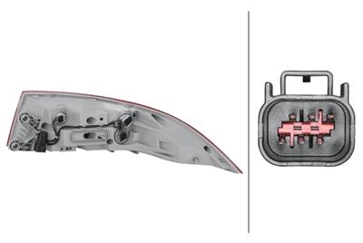 HECKLEUCHTE - HYBRID - USSERER TEIL - LINKS - FœR U.A. JAGUAR XF II (X260)