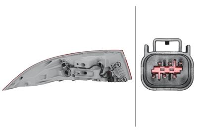 REARLIGHT - HYBRID - OUTER SECTION - RIGHT - FOR E.G. JAGUAR XF II (X260)