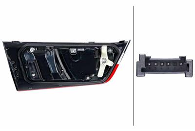 FANALE POSTERIORE LED 3-PIN SEZIONE INTERNA IO: SCURO BMW SERIE 3 RHD E LHD DX
