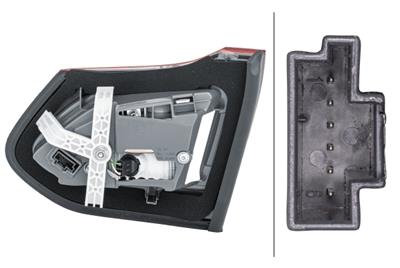 REARLIGHT - HYBRID - INNER SECTION - LEFT - FOR E.G. MERCEDES-BENZ C-CLASS T-MOD