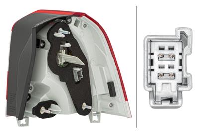 HECKLEUCHTE - LED - USSERER TEIL - LINKS - FœR U.A. VOLVO V70 III (135)