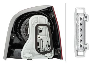 REARLIGHT - BULB - LEFT - FOR E.G. VW POLO (9N_)