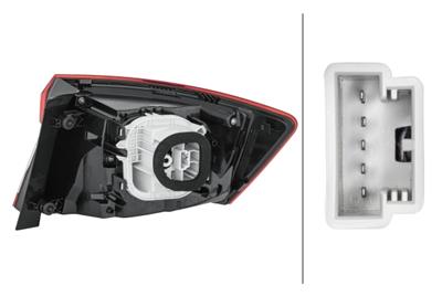 REARLIGHT - HYBRID - OUTER SECTION - LEFT - FOR E.G. SKODA KAROQ (NU7, ND7)
