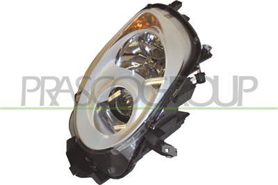 HEADLAMP RIGHT H7+H7 ELECTRIC-WITH MOTOR-CHROME