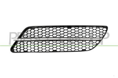 BUMPER GRILLE LEFT-BLACK-WITH SATIN TRIM