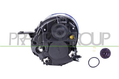 PROIETTORE DESTRO H7+H1-ELETTRICO-CON MOTORE-CON LUCE DIURNA-CROMATO-LED