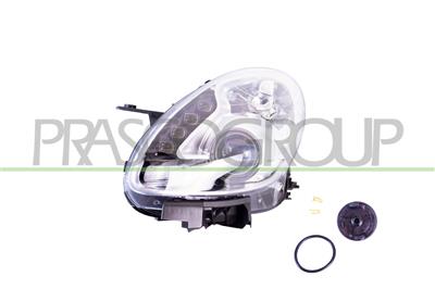 PROIETTORE SINISTRO H7+H1-ELETTRICO-CON MOTORE-CON LUCE DIURNA-CROMATO-LED