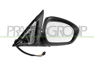 DOOR MIRROR RIGHT-ELECTRIC-PRIMED-HEATED-WITH SENSOR-WITH LAMP-CONVEX-8 PINS